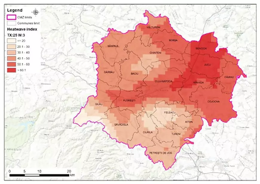 Harta climatică detaliată pe nivel de cartier pentru un municipiu din România. Precizie de 2 metri pentru eroziuni. Harta climatică detaliată pe nivel de cartier pentru un municipiu din România. Precizie de 2 metri pentru eroziuni.