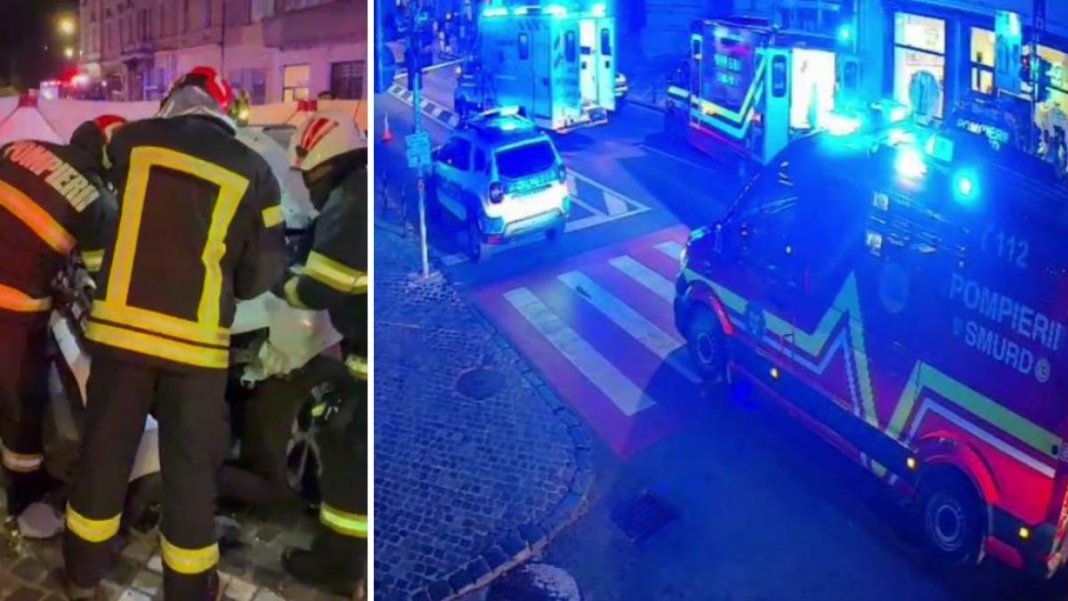 Accident mortal la Brașov: O autoturism a intrat în coliziune cu un grup de persoane, trei pierderi de vieți.